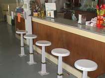 Right side of stools